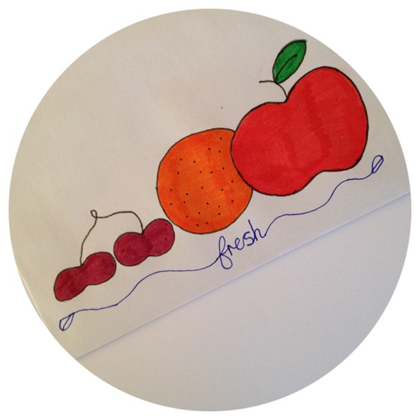 An envelope to go with my #fresh postcard #envelope #fruit #handrawn #doodleadaymarch