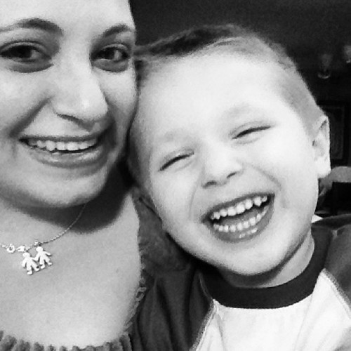 Laughing with my Zachary. I'm such a #lucky #mommy to have such a wonderful #child! #projectlife365