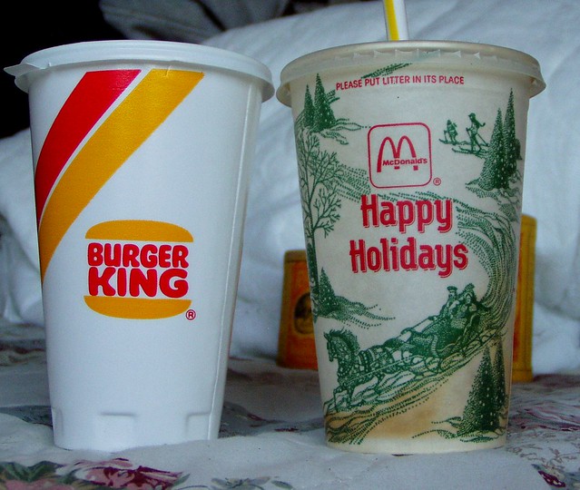 cups and King Burger vintage vintage McDonalds  mcdonalds cups