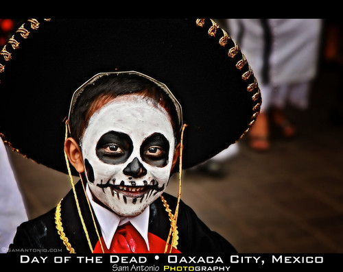 All Smiles at the Day of the Dead in Oaxaca City, Mexico by Sam Antonio Photography