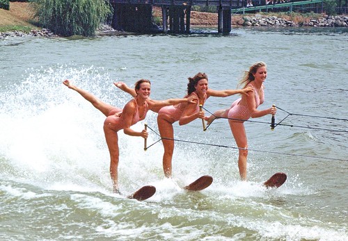 Water Skiing "The Windsor sisters"