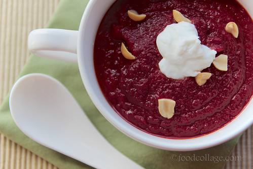 Purple Carrot, Apple, and Beet Soup