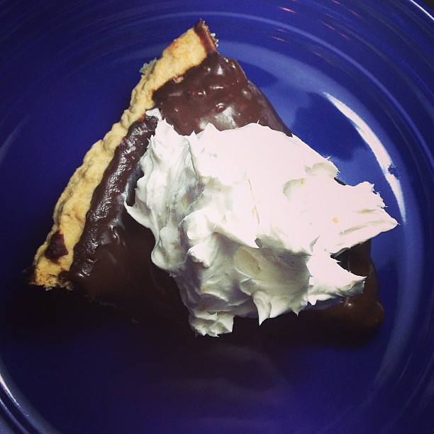 Dessert: Chocolate-Coconut  Pudding Pie with MimicCreme Whipped Topping #vegan