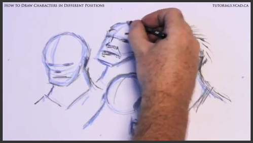 learn how to draw characters in different positions 015