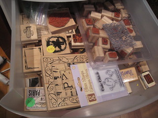 one drawer of stamps