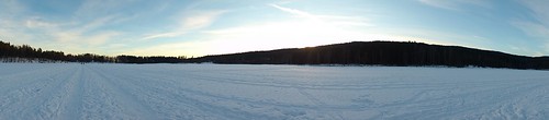 The middle of Sognsvann lake by dcatdemon