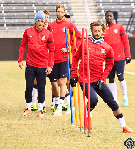 Kyle Beckerman USMNT practice for the Match on the 22nd of March in Colorado by Corbin Elliott Photography