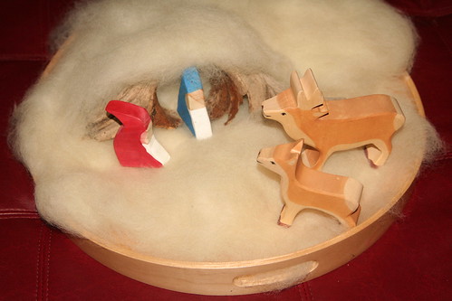 Woolen Winter Playscape, gnomes and deer