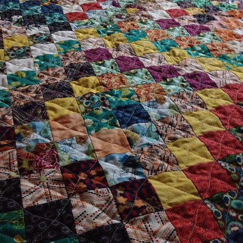 closeup of the quilting