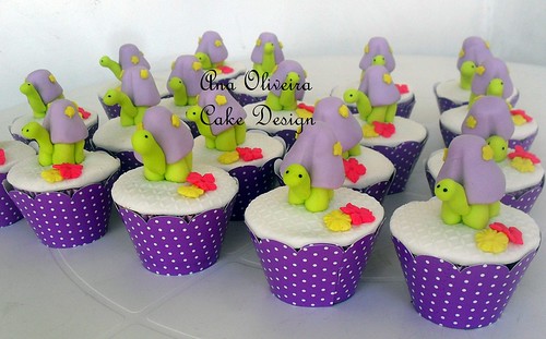cupcake tartaruga by Ana Oliveira Cake Design