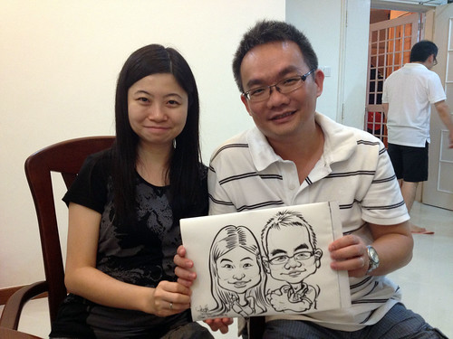 caricature live sketching for birthday party 14072012 - 8