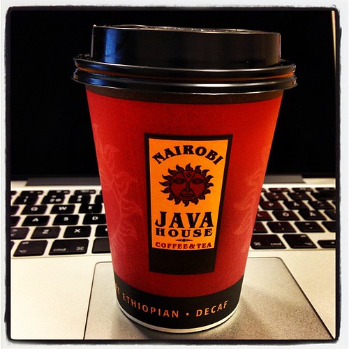 Tänk vad lite finkaffe kan förgylla morgonen :)