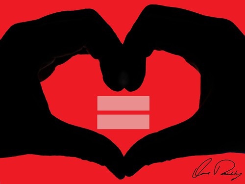 Human rights campaign equal rights marriage gay lesbian bi hand heart hrc love