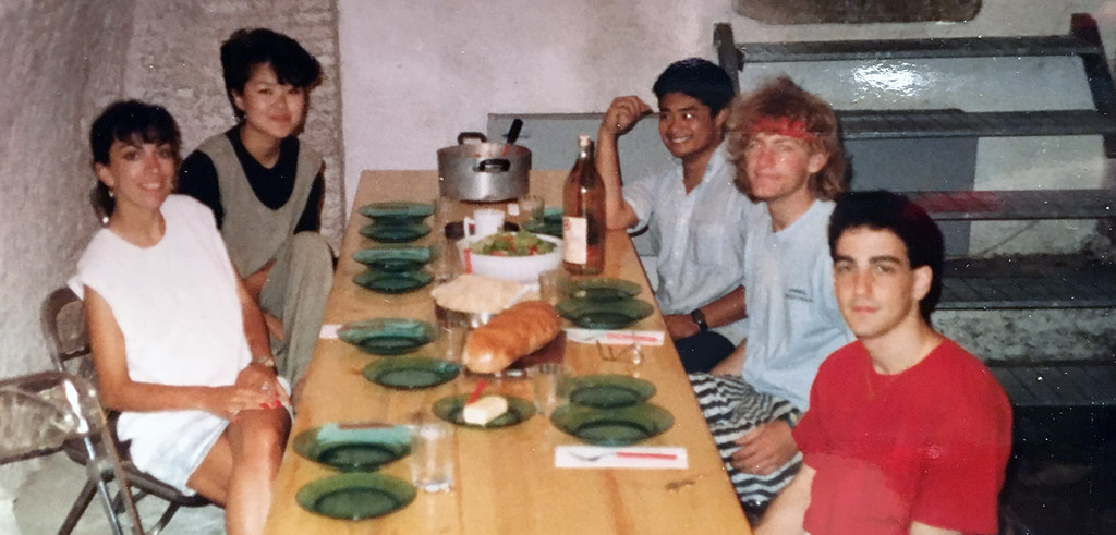 1988 summer program students in the Palazzo Massimo basement kitchen.

photo / Susan Portman Price (B.S. URS '90, M.R.P. '91)
