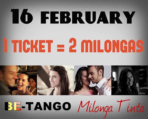 BE-Tango & Milonga Tinto @ 16 Feb!