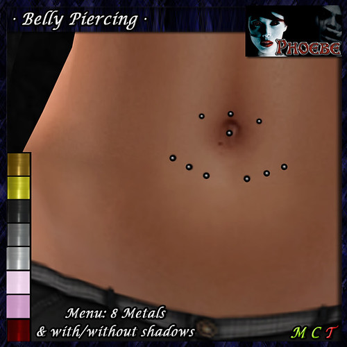[$55L PROMO] *P* Belly Piercing K3 ~8 Metals~