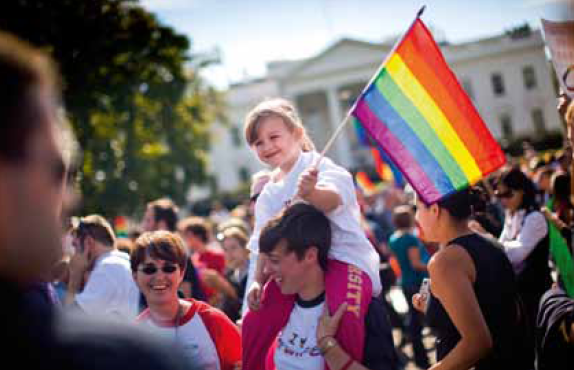 Manifestação LGBT. Foto: Reprodução da cartilha.