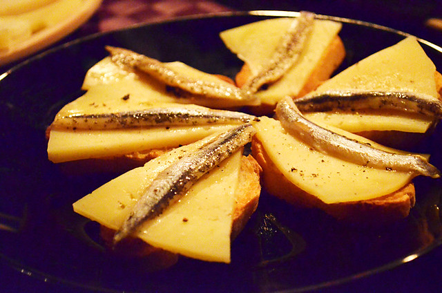 Cheese and Anchovy Montaditos, Spain
