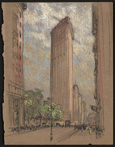 008- Flatiron Building New York-1904-1908- Joseph Pennell-Library of Congress