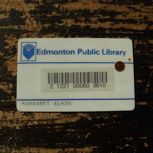 Edmonton Public Library Card c. 1982