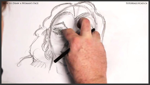 learn how to draw a womans face 020