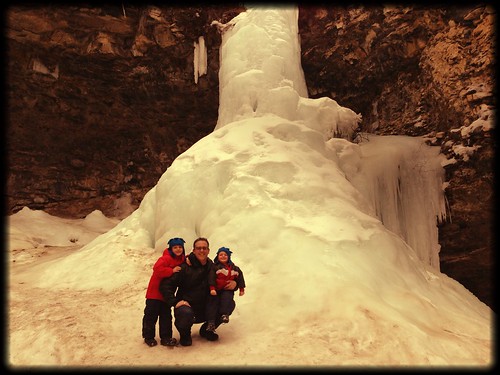 2013-03-02 Troll Falls winter hike / frozen waterfall