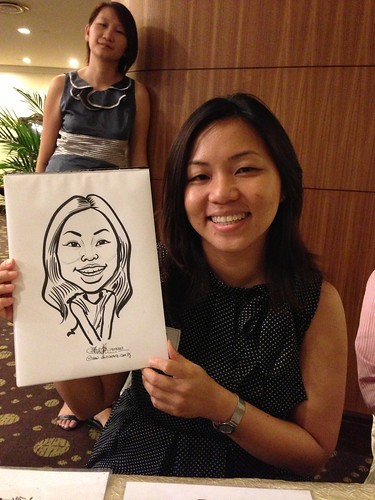 caricature live sketching for South West ComCare Local Network Anniversary Dinner cum ComCare Awards 2013 - n