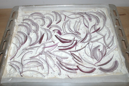 10 - Mit Zwiebeln belegen / Cover with onions