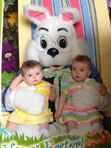 First visit with the Easter Bunny