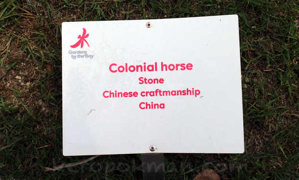 Colonial Horse, Gardens by the Bay