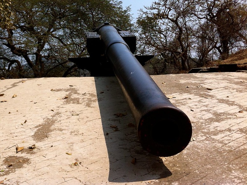 Cannon no 1 at Elephanta