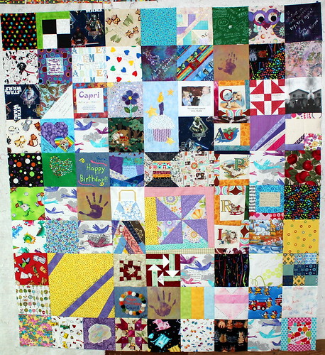 The Future Quilter's Quilt - All Pieced!