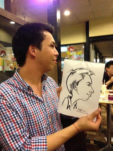 caricature live sketching for birthday party - 4