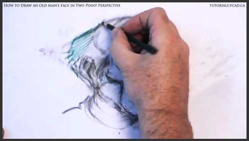 learn how to draw an old man's face in two point perspective 029