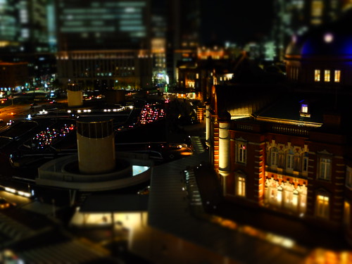 night scene of Tokyo Station terminal 02