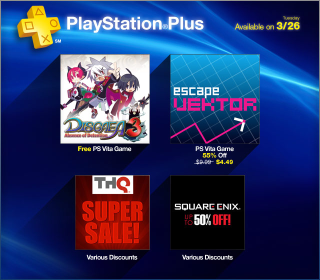 PlayStation Store Update 3-26-2013