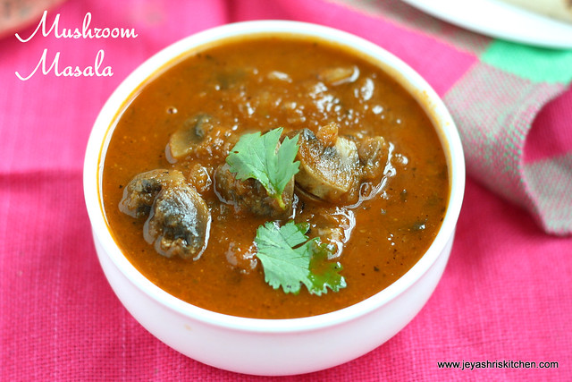 How To Make Mushroom Gravy Indian Style In Tamil