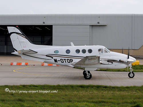 M-OTOR Beech C90A King Air by Jersey Airport Photography