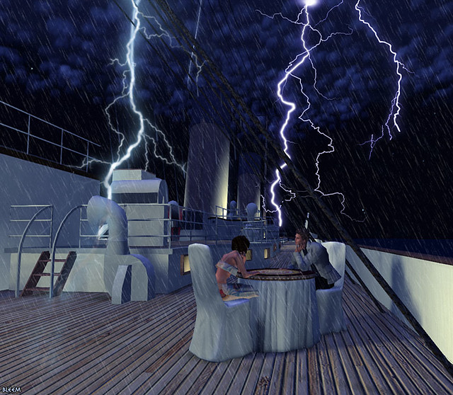 Titanic Lightning Storm - Second Life