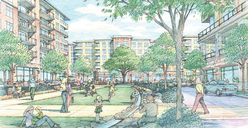 Proposed Plaza, Chevy Chase Lake