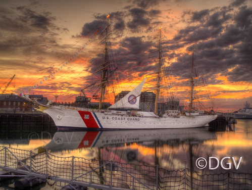 US Coast Guard Eagle @ Sunrise by DGVARCH