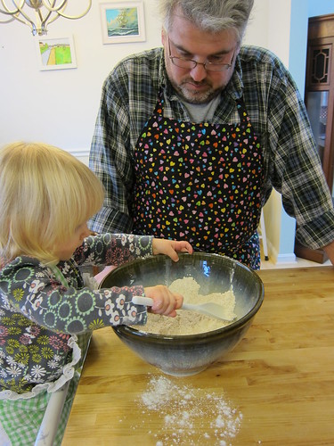 More mixing of dry ingredients
