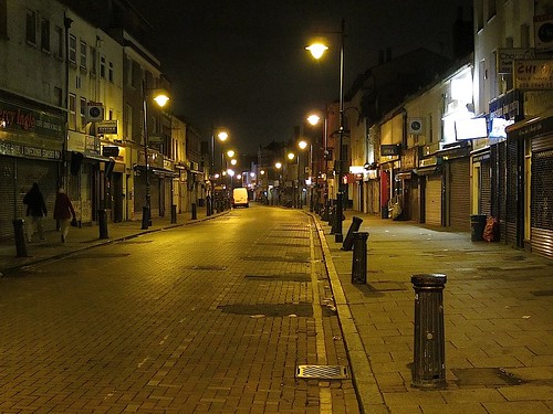 Deptford High Street at night
