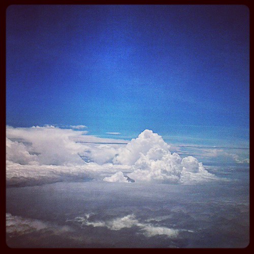 Cloud colony #sky  #instagram #instamood  #instapic  #aeroplane by be.samyono