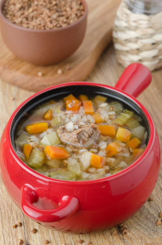 buckwheat soup with meat