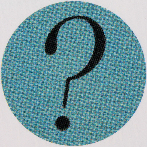 Vintage Sticker question mark