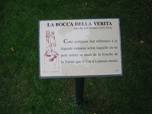 IMG_8072 - La Bocca della Verità, statue by Jules Blanchard, Jardin du Luxembourg, Paris