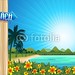 #Beach #Arrow ##Sign and #Tropical #Wild #Bay - #Vector © bluedarkat