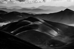 Sibillini Mountains in Black & White