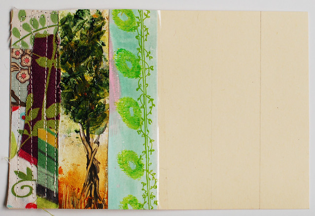 Bonus card: Stripe design + Leaves + Trees 